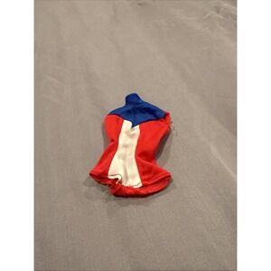 Vintage Barbie Olympic Swimsuit Red White Blue